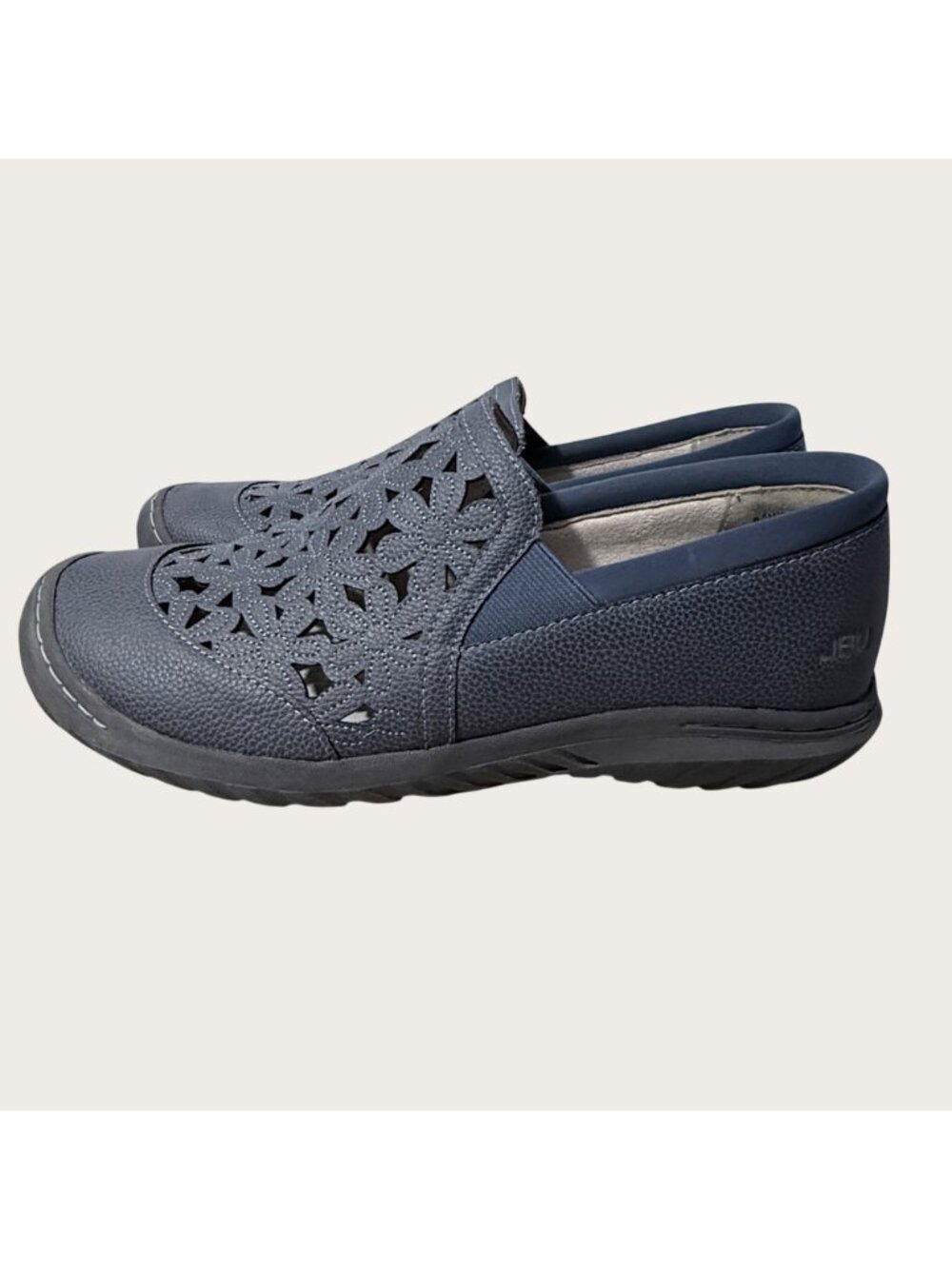 JBU Jambu Wildflower Moc Vegan Perforated Slip-On Shoes Womens Size 8.5M Blue - Picture 2 of 9